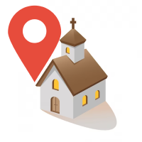 search nearby church